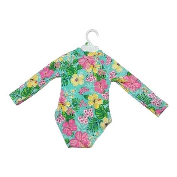 Little Me Tropical Surf Style Swimsuit Size 18 Months - Picture 2 of 5